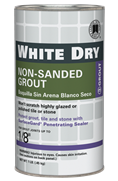 White-dry-non-sanded-grout